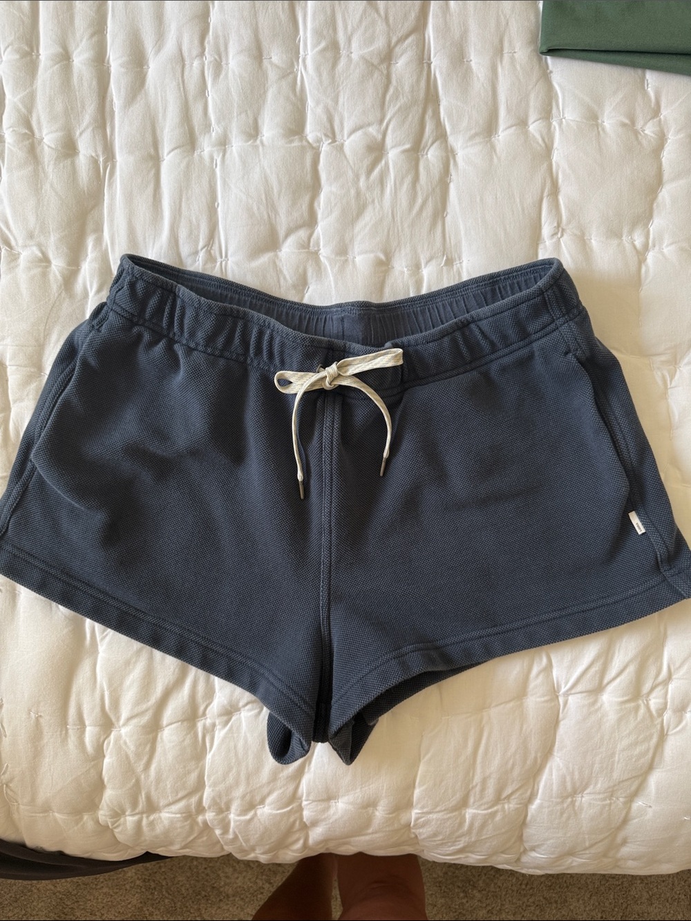 Vuori pique fleece short L - ocean blue